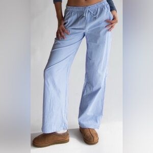 WeWoreWhat Blue Striped Pajama Pull On Pants XS